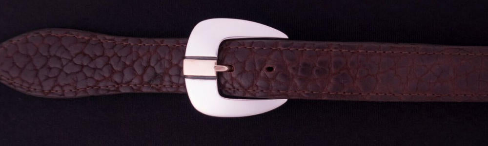 #0153G PARALLELS Buckle Set with 14k Gold Overlay for 1" belts from $345.00 for the single buckle to $995.00 for the 4 pc set. Extra tips are available for $290.00 - Santa Fe Buckle Company