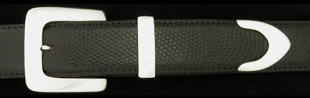 #0174 CLASSIC SQUARE Buckle Set for 1 1/2" belts from $275.00 for the single buckle to $690.00 for the 4 pc set. Extra tips are available for $145.00 - Santa Fe Buckle Company