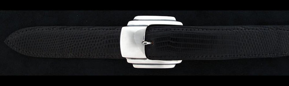 #0133 JETSON Buckle Set for 1" belts priced from $195.00 for the single buckle to $490.00 for the 4 pc set. Extra tips are available for $105.00 - Santa Fe Buckle Company