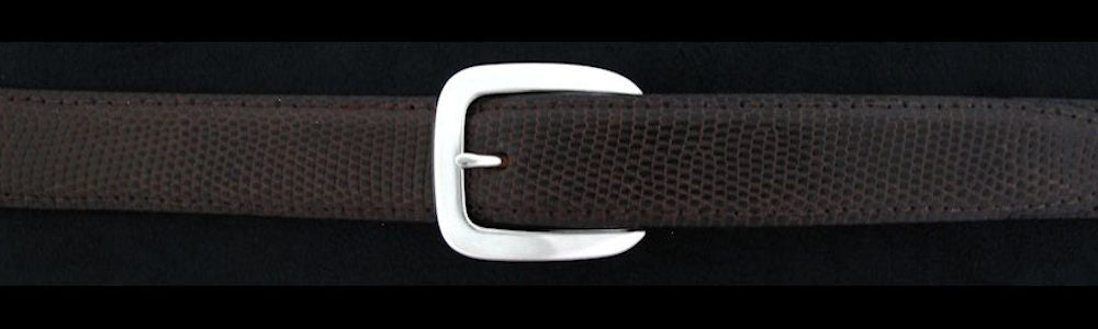 #0170 DOUBLE KEEPER Buckle Set for 1" belts from $100.00 for the single buckle to $275.00 for the 4 pc set. Extra tips are available for $70.00 - Santa Fe Buckle Company