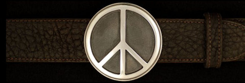 #0188 SOLID PEACE BUCKLE Single Piece for 1 1/2" belts $395.00 - Santa Fe Buckle Company