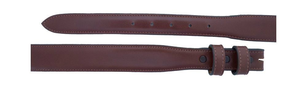 3/4" tapered to 1 ¼" Almond Calf Belt $90 - Santa Fe Buckle Company