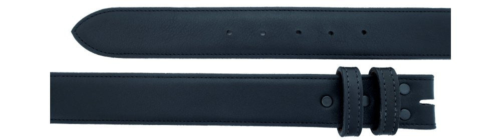 1 1/2" Straight Black Calf Belt $90 - Santa Fe Buckle Company