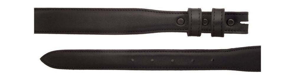 1" tapered to 1 ¼" Black Calf Belt $90 - Santa Fe Buckle Company